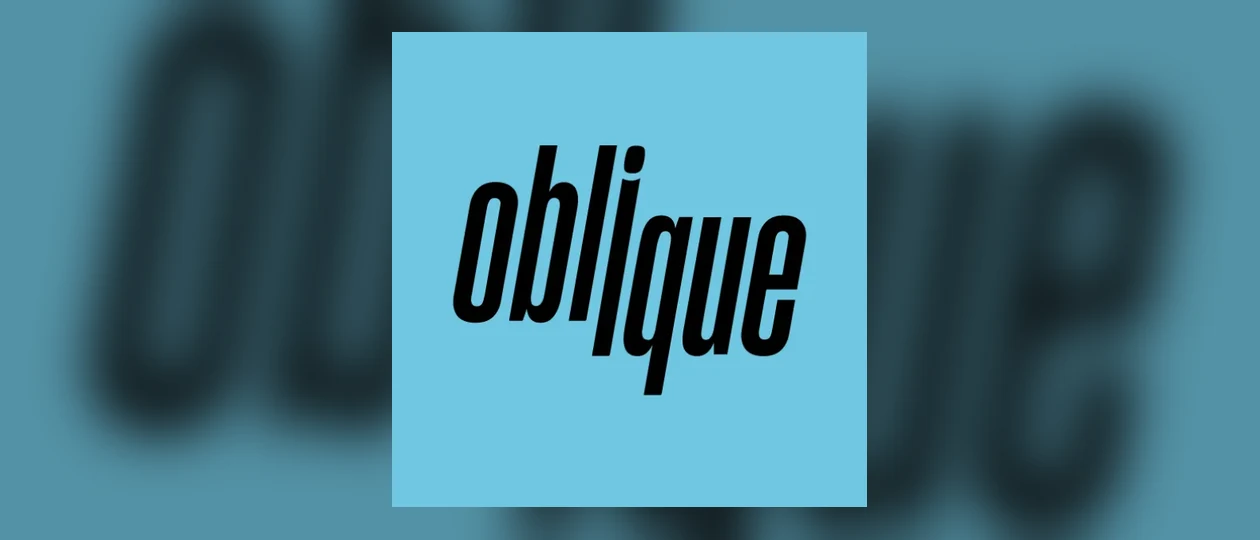 Identità visiva di Oblique AI Publishing Infrastructure